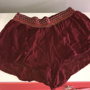 High waisted flow shorts